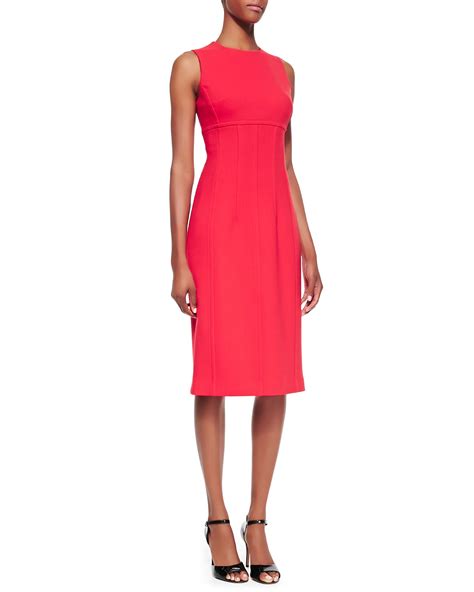 red dress michael kors|michael kors sheath dress.